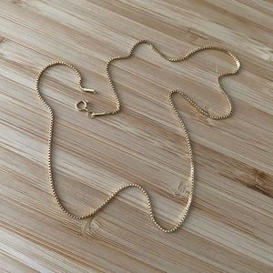 SOLD 14k gold filled box chain 16”